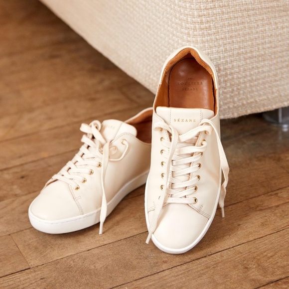 Sezane Shoes - Sezane Jack Sneakers ~ Ecru ~ 7.5 ~ Well-loved 💕